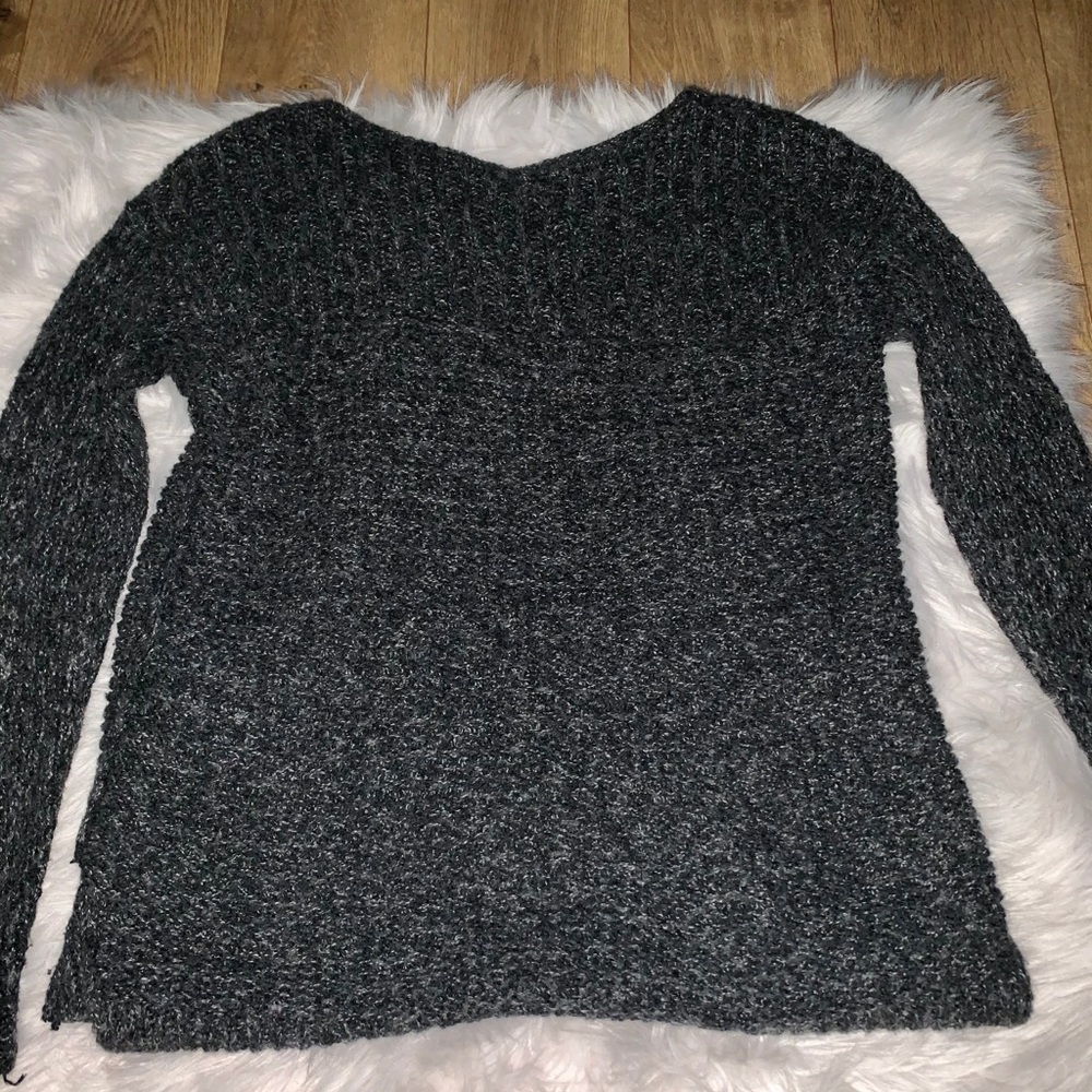 grey sweater